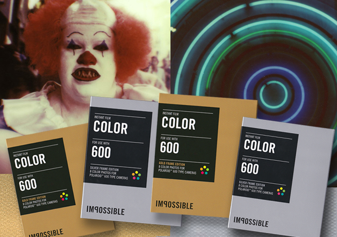 NEW Color Film for 600, Gold and Silver Frame